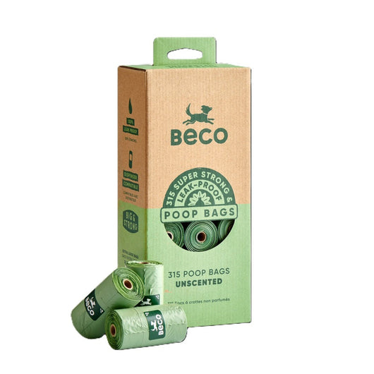 Beco Poop Bags Unscented Bags 15 bags per Roll x 21 Rolls x 12 Beco