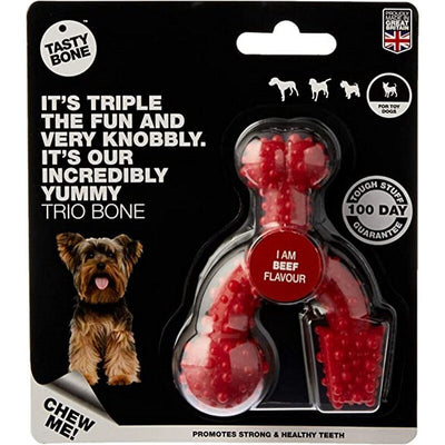 BFP Tasty Trio Bone Beef Toy Chew BFP