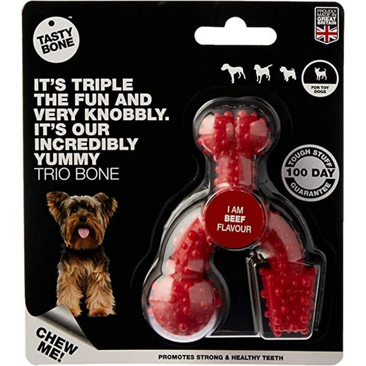 BFP Tasty Trio Bone Beef Toy Chew BFP