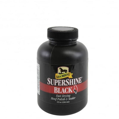 Absorbine SuperShine Hoof Polish & Sealer Black 237ml Absorbine