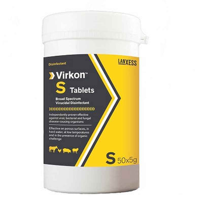 Virkon S Disinfectant Tablets 50 x 5g Virkon