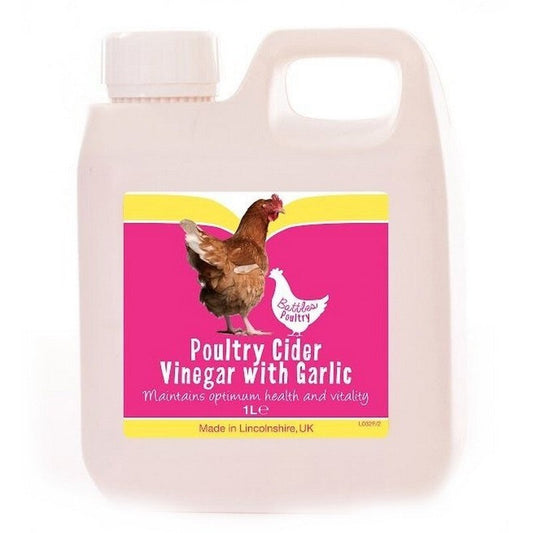 Battles Poultry Cider Vinegar & Garlic 1L Battle Hayward & Bower