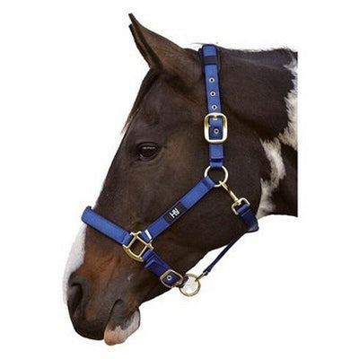 Hy Deluxe Padded Head Collar Navy Cob Hy