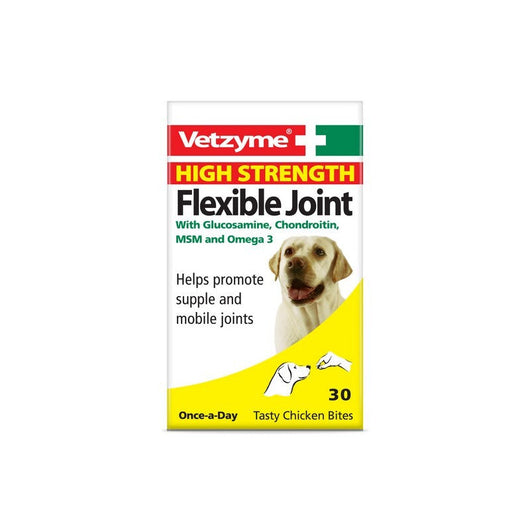Vetzyme Flex High Strength Joint Tablets 30 x 3 Vetzyme