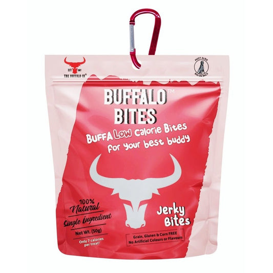 The Buffalo Co Buffalo Bites Meat Jerky Training Treats 35g x 6