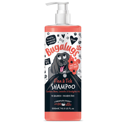 Bugalugs Flea & Tick with Neem Oil Dog Shampoo 500ml Bugalugs