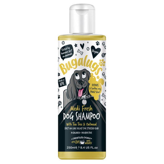 Bugalugs Medi Fresh with Tea Tree & Oatmeal Dog Shampoo 250ml Bugalugs