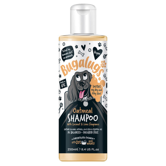 Bugalugs Oatmeal with Coconut & Lime Scented Dog Shampoo 250ml Bugalugs