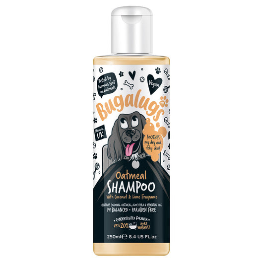 Bugalugs Oatmeal with Coconut & Lime Scented Dog Shampoo 250ml Bugalugs