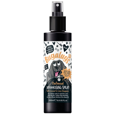 Bugalugs Oatmeal Dog Deodorising Spray with Coconut & Lime Fragrance 200ml Bugalugs