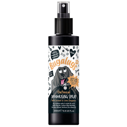 Bugalugs Oatmeal Dog Deodorising Spray with Coconut & Lime Fragrance 200ml Bugalugs