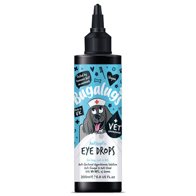 Bugalugs Antiseptic Eye Drops for Dogs, Cats & Pets 200ml Bugalugs