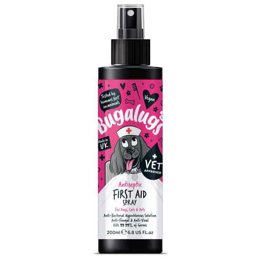 Bugalugs Antiseptic First Aid Spray for Dogs, Cats & Pets 200ml Bugalugs