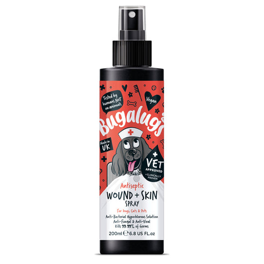 Bugalugs Antiseptic Itchy Skin Relief Spray for Dogs, Cats & Pets 200ml Bugalugs