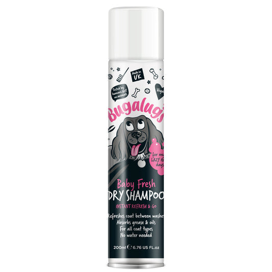 Bugalugs Baby Fresh Dry Shampoo for Dogs 200ml Bugalugs
