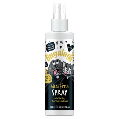 Bugalugs Medi Fresh with Tea Tree & Oatmeal Dog Spray 200ml Bugalugs