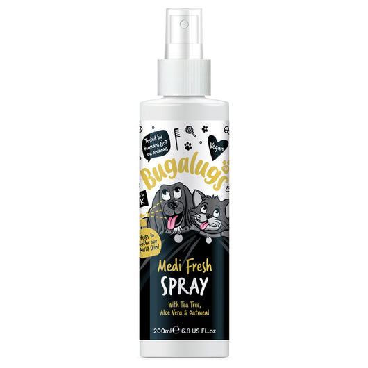 Bugalugs Medi Fresh with Tea Tree & Oatmeal Dog Spray 200ml Bugalugs