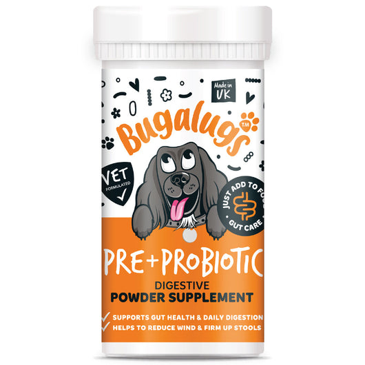 Bugalugs Pre & Probiotic Digestive Powder Supplement for Dogs 80g Bugalugs