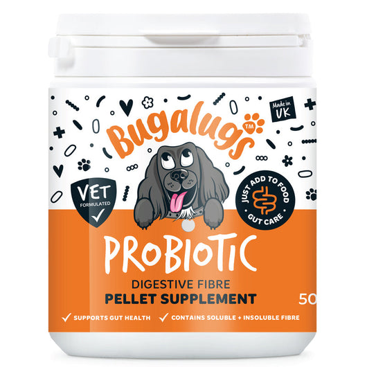 Bugalugs Probiotic Digestive Fibre Supplement for Dogs 80g Bugalugs