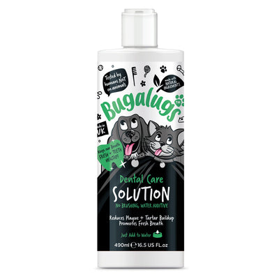 Bugalugs Dental Care Solution Water Additive Dogs & Cats 490ml Bugalugs