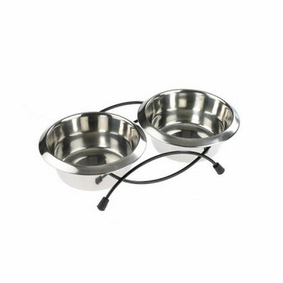 Classic Anti-Tip Twin Feeder & Dish 470ml x 2 Classic
