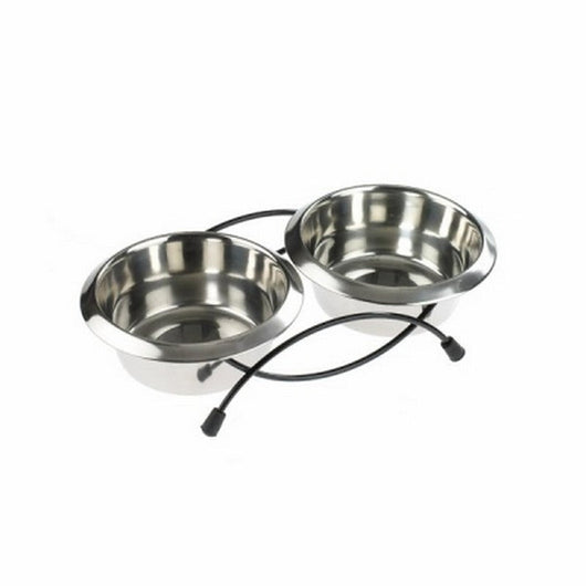 Classic Anti-Tip Twin Feeder & Dish 470ml x 2 Classic