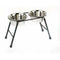 Classic High Stand Twin Dish 900ml x 2