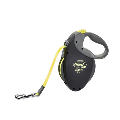 Flexi Giant Neon Tape Lead Medium Black 8m Flexi