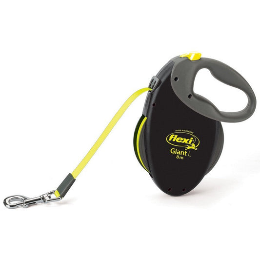 Flexi Giant Neon Tape Lead Large Black 8m Flexi