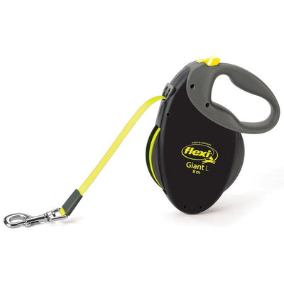 Flexi Giant Neon Tape Lead Large Black 8m Flexi