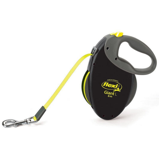 Flexi Giant Neon Tape Lead Large Black 8m Flexi