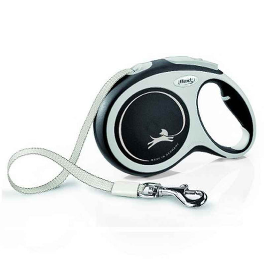 Flexi Comfort Tape Dog Lead Large Black 8m Flexi