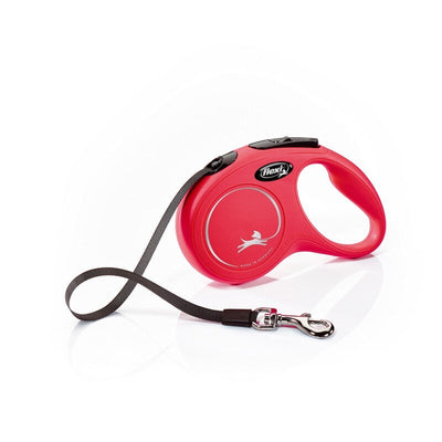 Flexi Classic Tape Dog Lead Small Red 5m Flexi