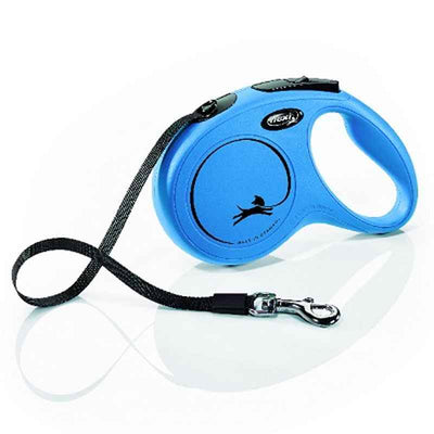 Flexi Classic Tape Dog Lead Medium Blue 5m Flexi