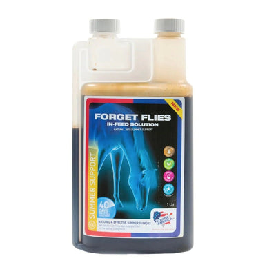 Equine America Forget Flies In-Feed Solution 1L Equine America