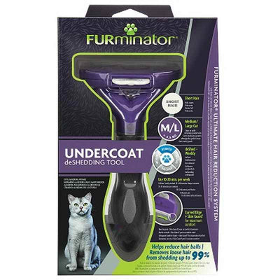 Furminator Short Hair Cat DeShedding Tool - Medium/Large FURminator