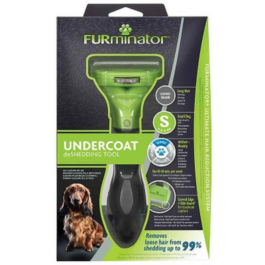 FURminator Undercoat deShedding Tool Long Hair Small Dog FURminator