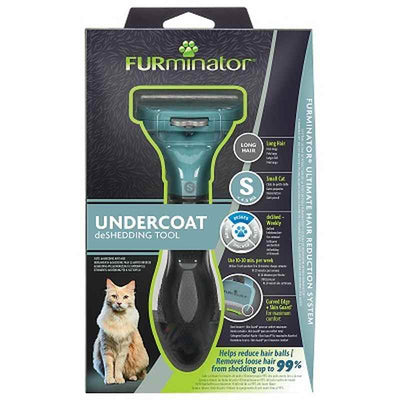FURminator Undercoat deShedding Tool Long Hair Small Cat FURminator