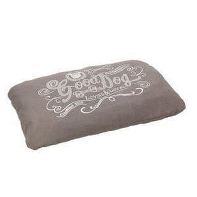 House of Paws Good Dog Linen Grey Cushion 82 x 57cm House of Paws