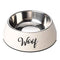 House of Paws Cream Woof 2 in 1 Dog Bowl Medium