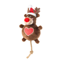 House of Paws Christmas Rudolph Snowball Dog Toy