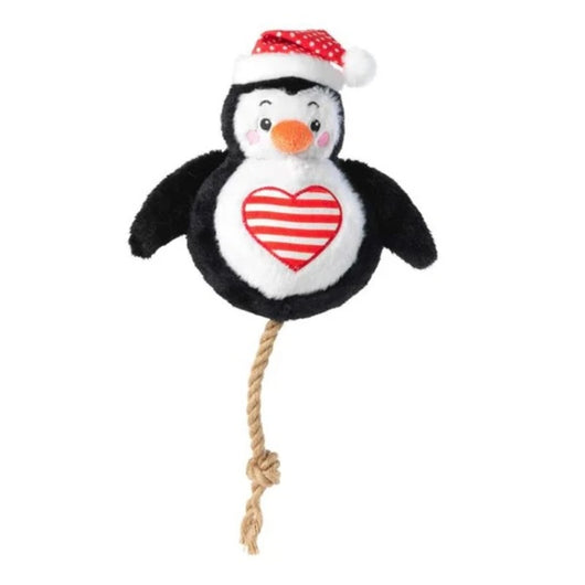 House of Paws Christmas Penguin Snowball Dog Toy