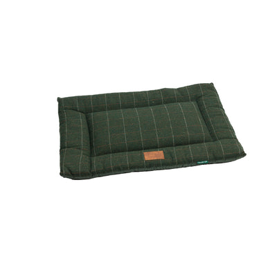 House of Paws Green Tweed Crate Mat Large