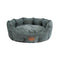 House of Paws Green Chenille Oval Nesting Bed Large