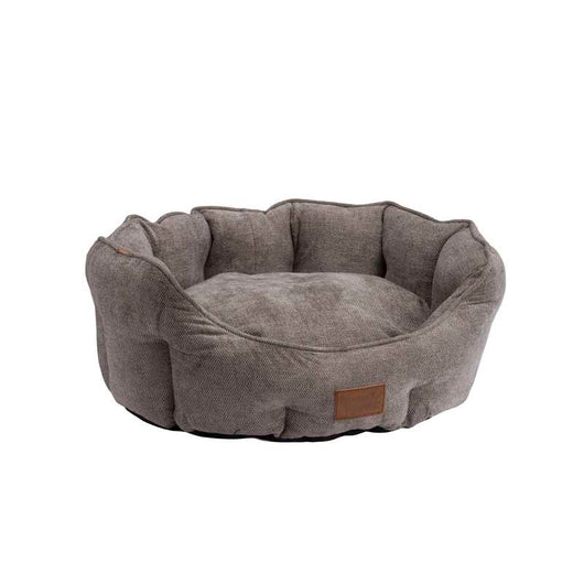 House of Paws Mocha Chenille Oval Nesting Bed Extra Large