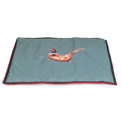 House of Paws Green Pheasant Water Resistant Boot Mat Small/Medium