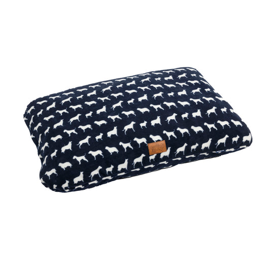 House of Paws Navy Dog Fleece Cushion Bed Small/Medium
