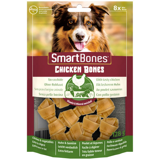 SmartBones Chicken Mini Dog Treats 7 x 8 Pieces SmartBones