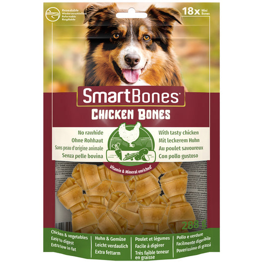 SmartBones Chicken Mini Dog Treats 6 x 18 Pieces SmartBones