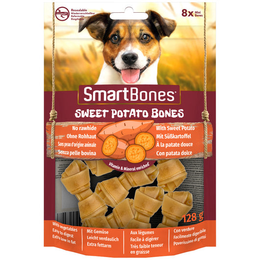 SmartBones Sweet Potato Mini Dog Treats 7 x 8 Pieces SmartBones